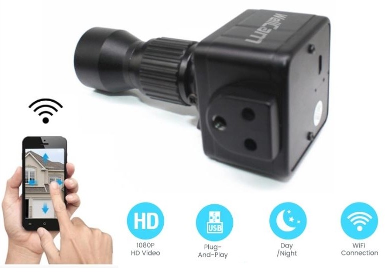 Мини WiFi камера за мобилни устройства с FULL HD резолюция и 20x оптично увеличение