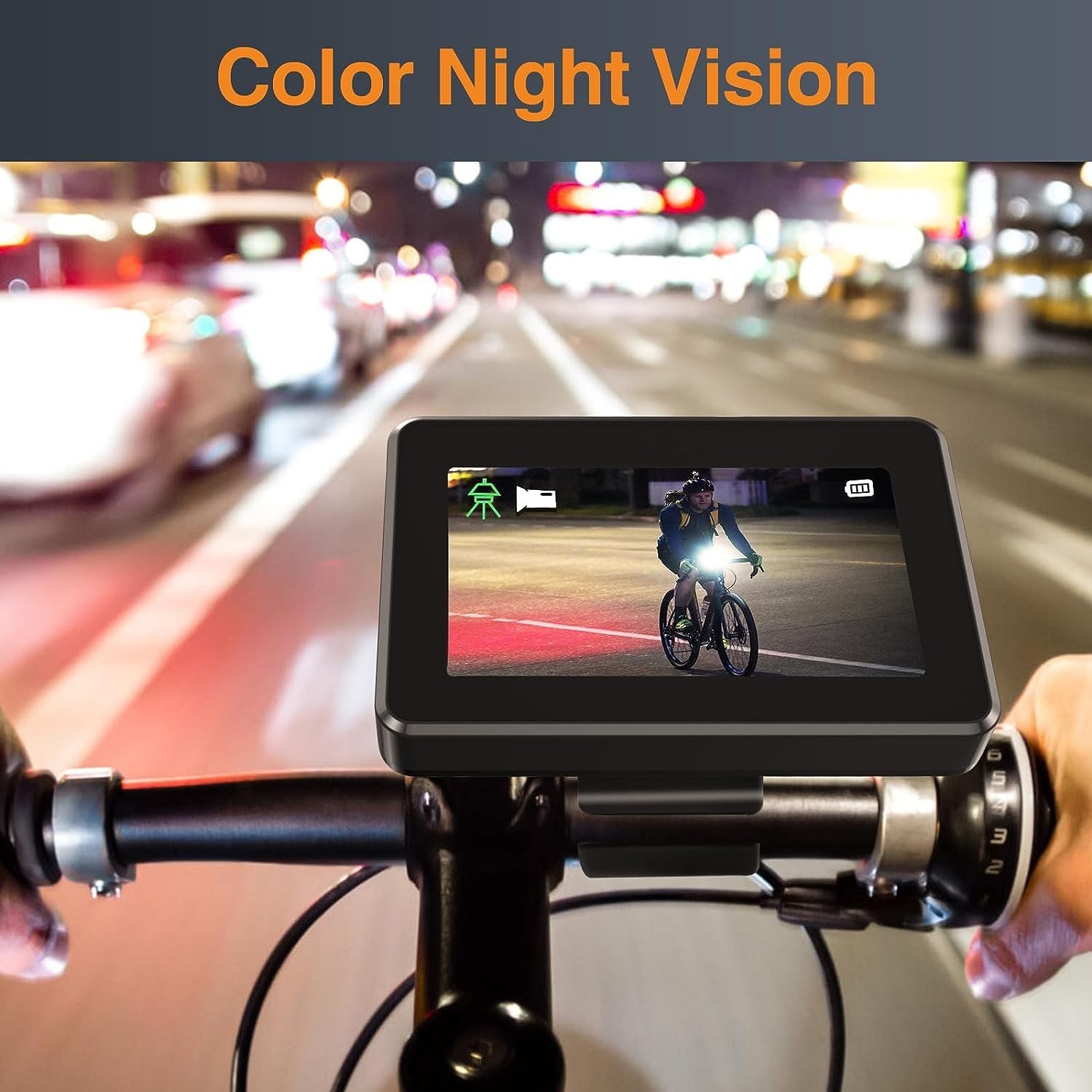 задна камера за велосипед с нощно виждане с комплект монитор