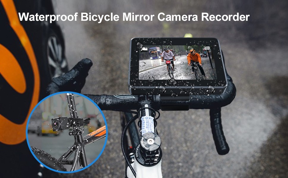 водоустойчива IP68 камера за велосипед с комплект монитор