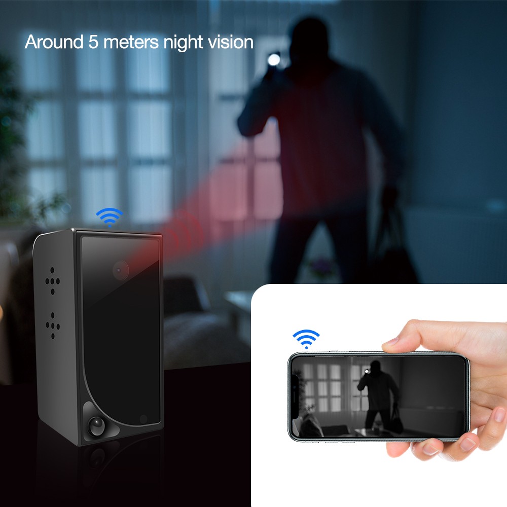 wifi full hd камера нощно инфрачервено виждане до 5 метра