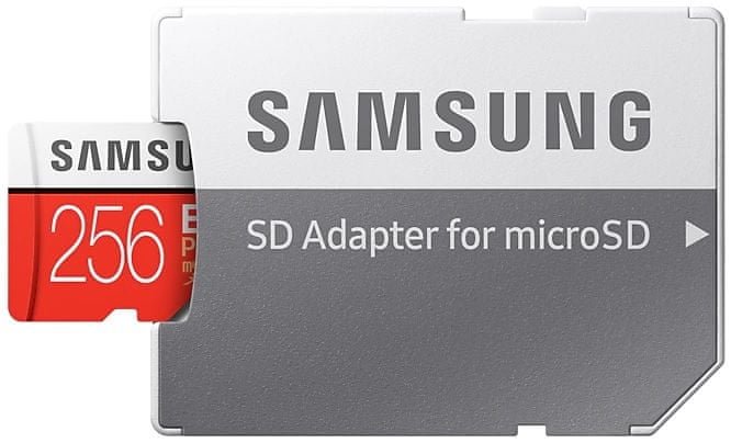 256 GB micro SDXC карта памет Samsung EVO PLUS + SD адаптер