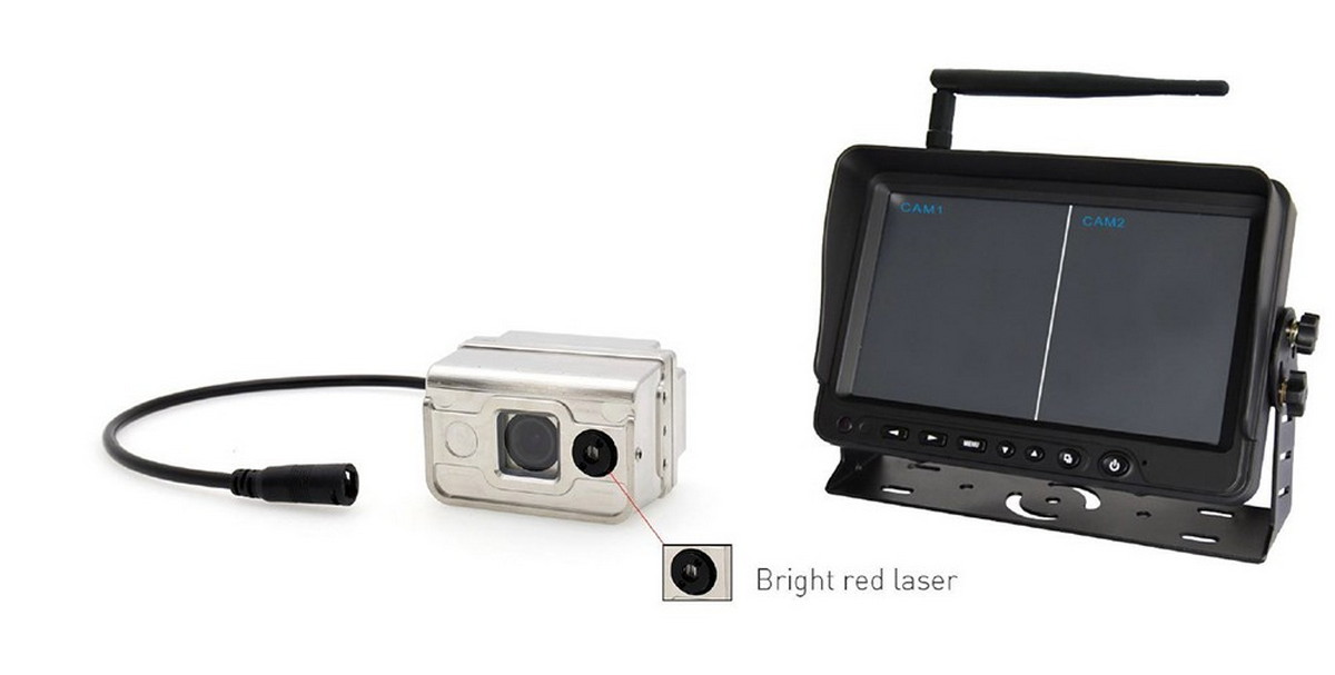комплект камери за безопасност за мотокар с лазер