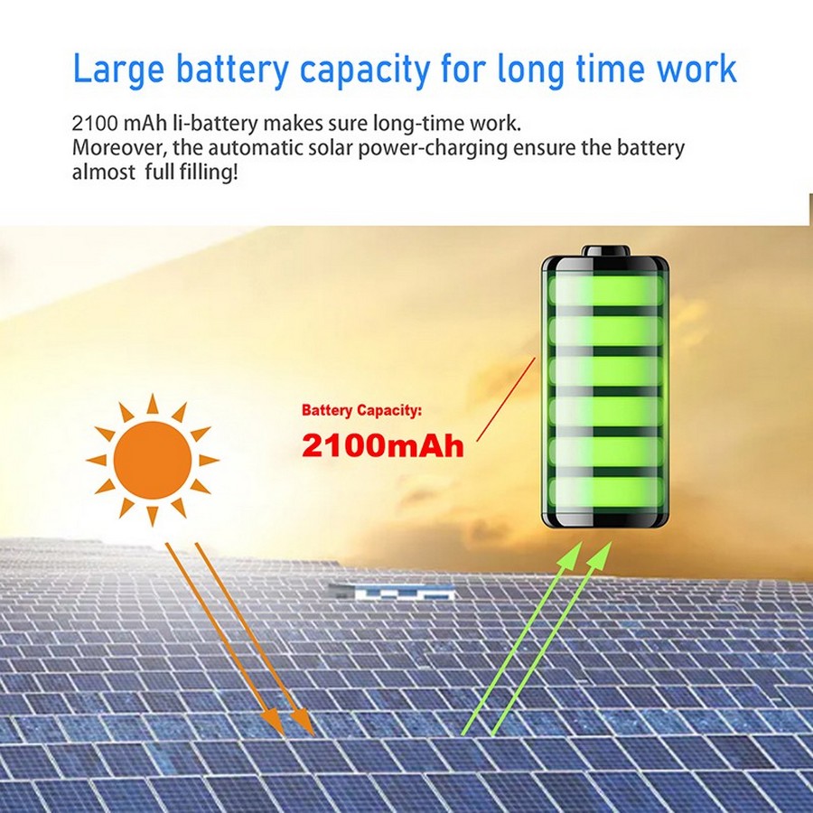 акумулаторна батерия 2100mAh слънчева енергия