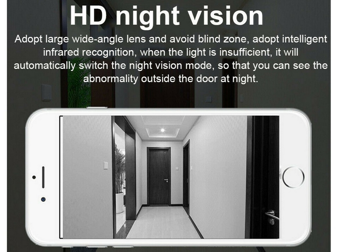 IR LED night vision 8m - звънец за дома