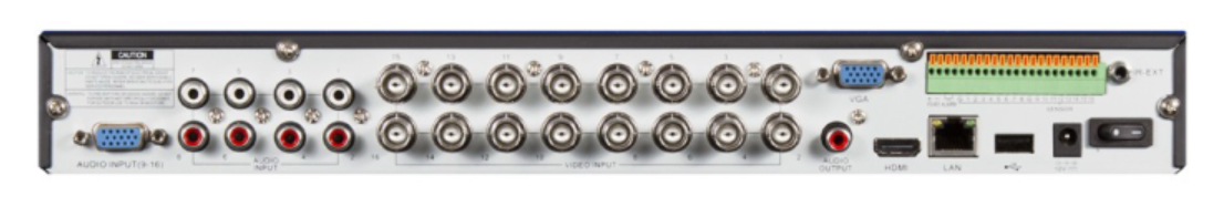 XHR1080 DVR записващи входове и изходи
