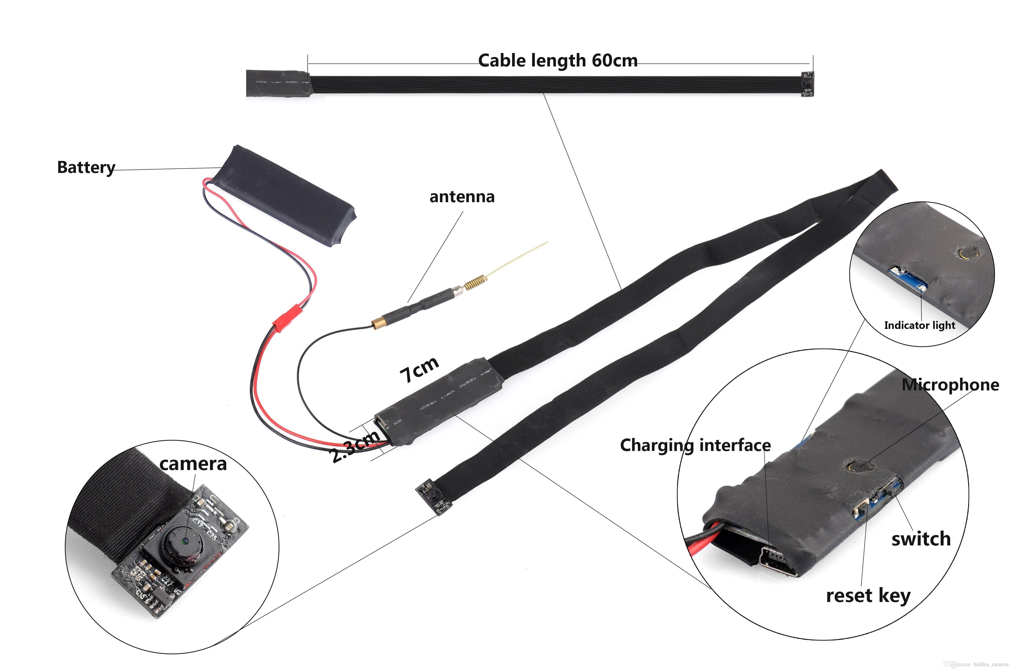 мини камера pinhole wifi със захранване