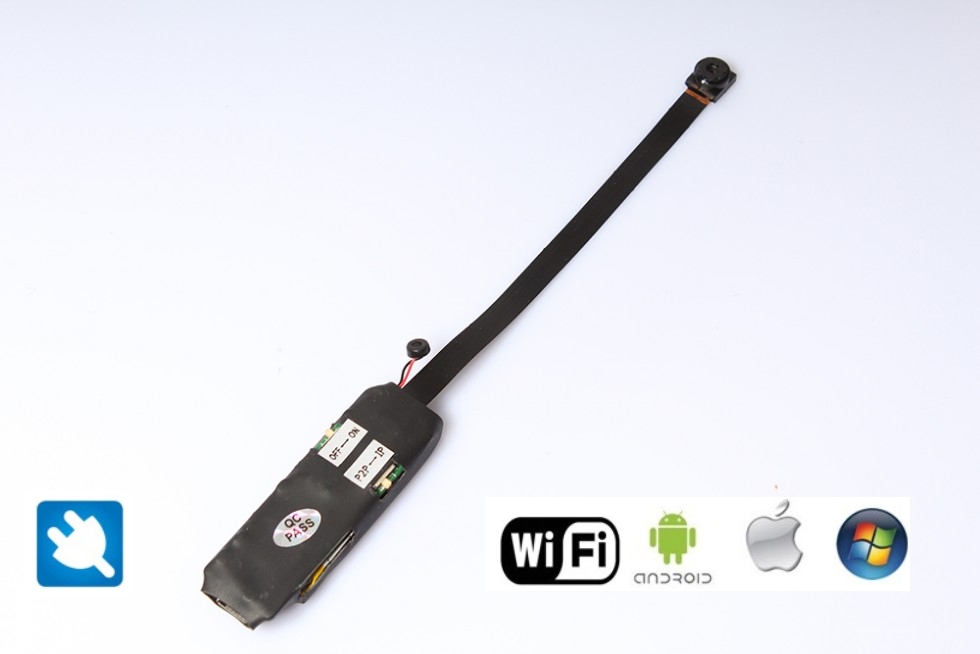 Мини wifi камера pinhole с вградена батерия и антена