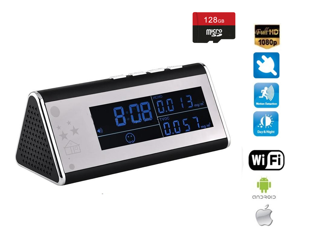 будилник с full hd wifi камера