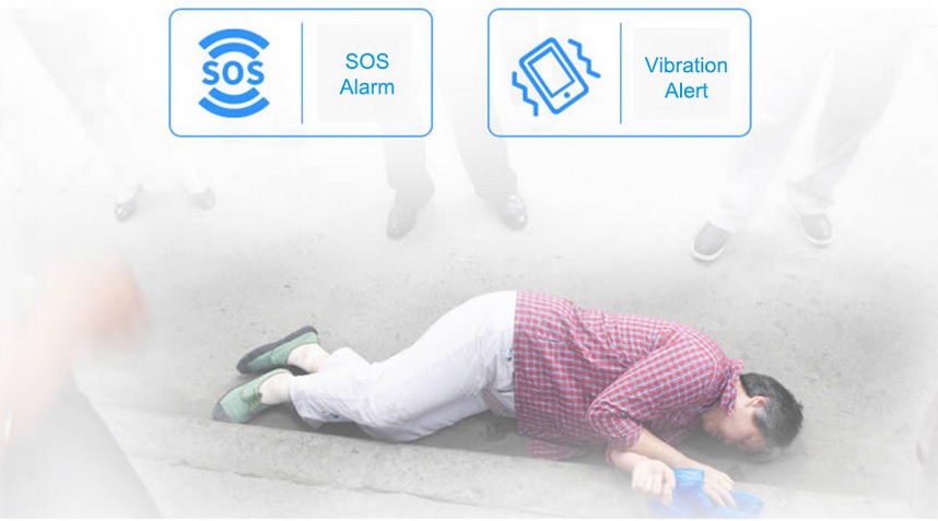 Qbit вибрация и SOS аларма