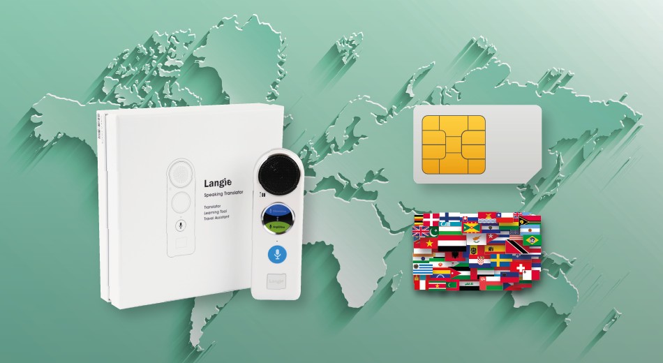 гласов преводач LANGIE S2 160 държави 3G SIM