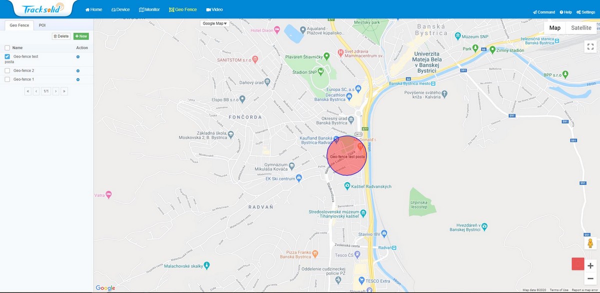 geofence - цифрово наблюдение на границите