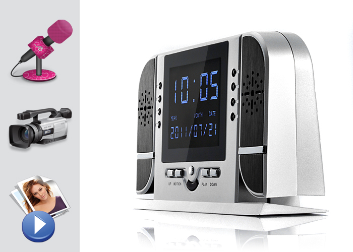 LCD будилник с камера + детекция на движение + нощен IR LED