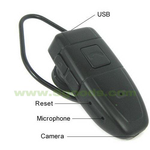Камера, скрита в Bluetooth слушалка + 4 GB