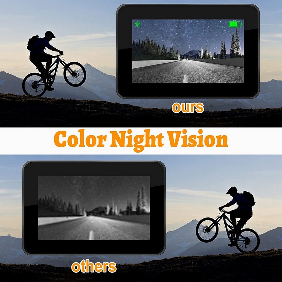 камера система за велосипеди, цветно нощно виждане
